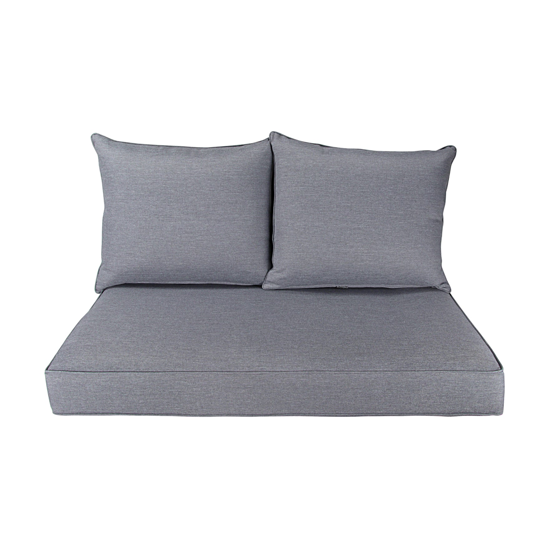 Patio Furniture Cushions Deep Seat Loveseat Cushion Olefin Light Grey