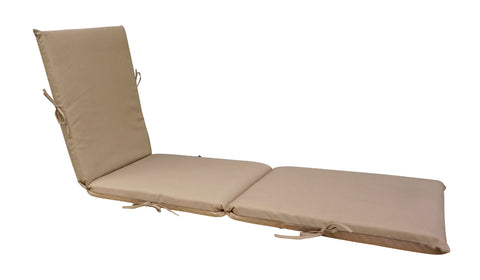 Light Khaki Chaise Lounge Chair Cushion