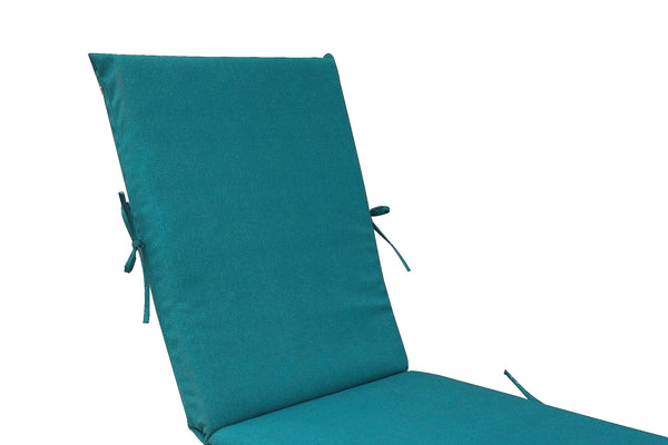 Teal Blue Chaise Lounge