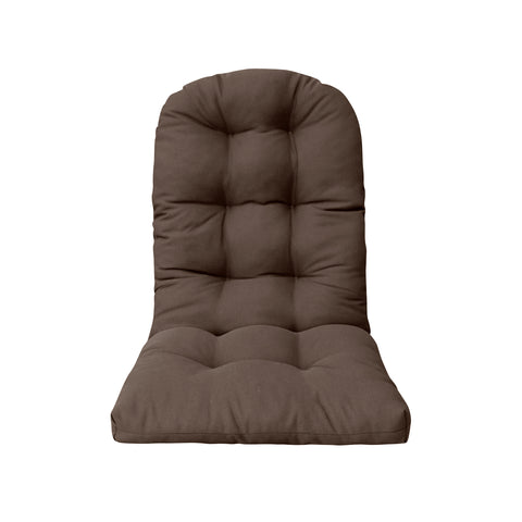 Outdoor Patio Adirondack Chair Cushions Tufted Round Corner (Olefin Coffee)