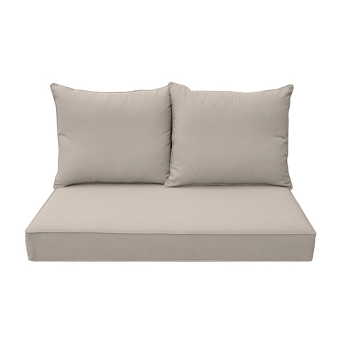 Patio Furniture Cushions Deep Seat Loveseat Cushion Oatmeal