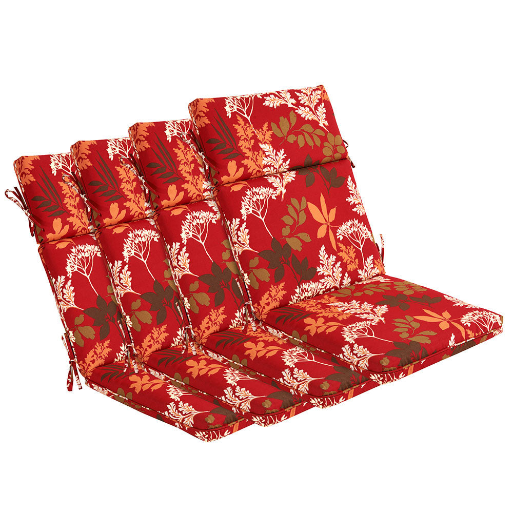Bossima Red/Brown Floral High Back Lounger