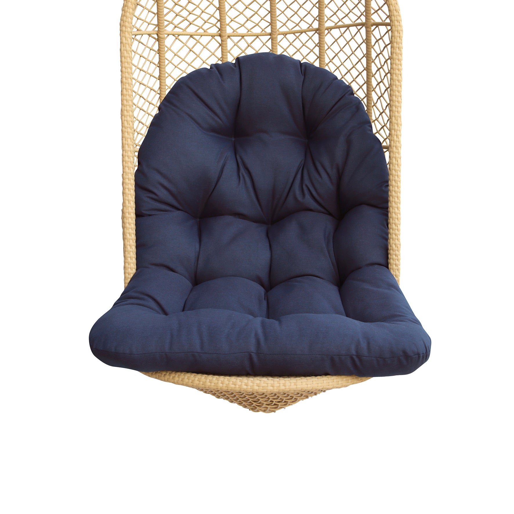 Patio Balcony Hanging Basket Chair Cushions Egg Chair Swing Chair Pads (Olefin Navy Blue)