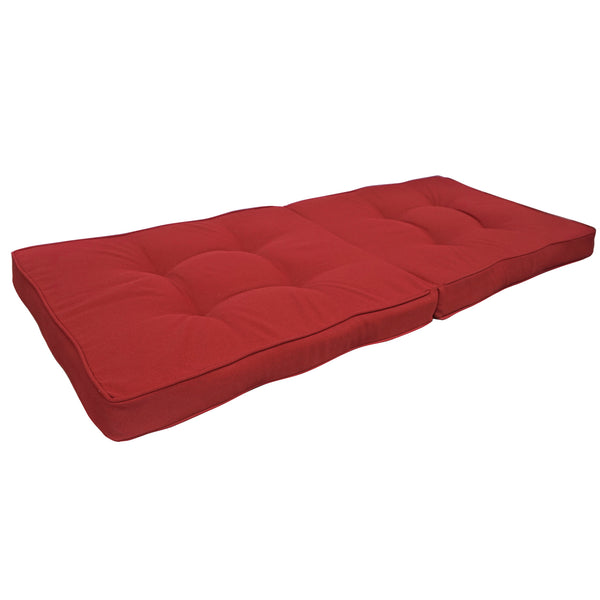 Indoor Outdoor Swing Bench Loveseat Chair Cushion Olefin Bright Red