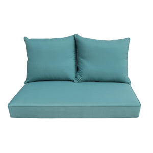 Patio Furniture Cushions Deep Seat Loveseat Cushion Blue Lake
