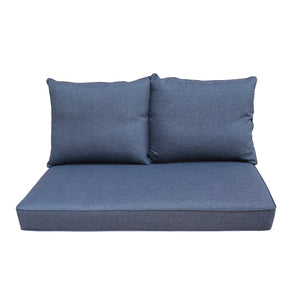 Patio Furniture Cushions Deep Seat Loveseat Cushion Denim Blue