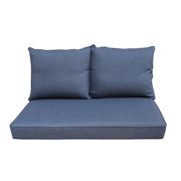 Patio Furniture Cushions Deep Seat Loveseat Cushion Denim Blue