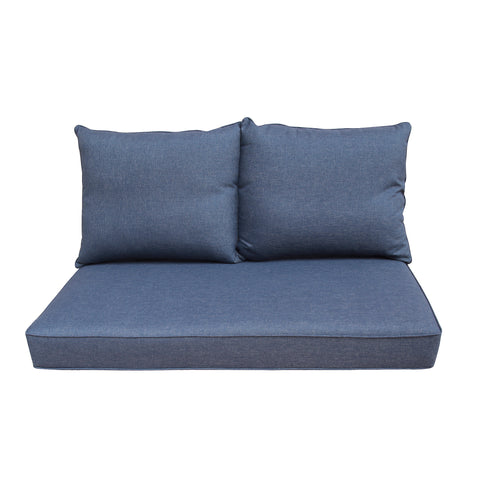 Patio Furniture Cushions Deep Seat Loveseat Cushion Denim Blue