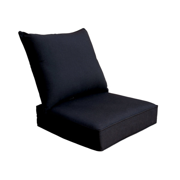 BOSSIMA Sunbrella Outdoor Patio Cushions Deep Seat Chair Cushions Furniture Cushions Canvas Black