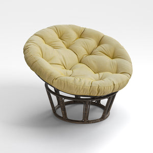 Papasan Chair Cushion Ground Cushions 44 inches Olefin Mixed Yellow/Grey