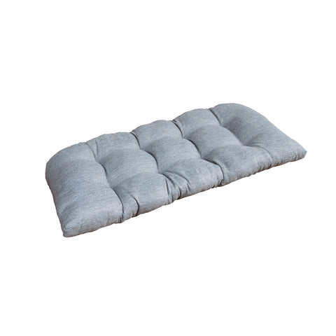 Indoor Outdoor Swing Bench Loveseat Cushion Tufted Patio Seating Cushions Light Grey