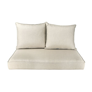 Patio Furniture Cushions Deep Seat Loveseat Cushion Olefin Taupe
