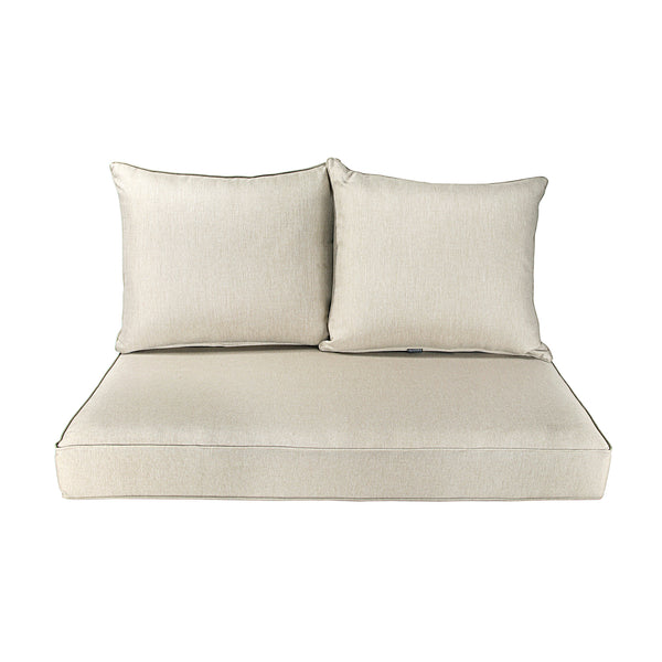 Patio Furniture Cushions Deep Seat Loveseat Cushion Olefin Taupe