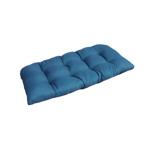 Indoor Outdoor Swing Bench Loveseat Cushion Tufted Patio Seating Cushions Teal Blue