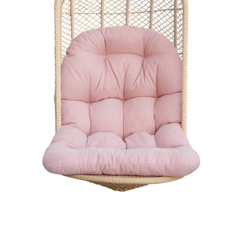 Patio Balcony Hanging Basket Chair Cushions Egg Chair Swing Chair Pads (Olefin Mixed Coral/White)