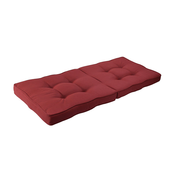 Indoor Outdoor Swing Bench Loveseat Chair Cushion Olefin Red