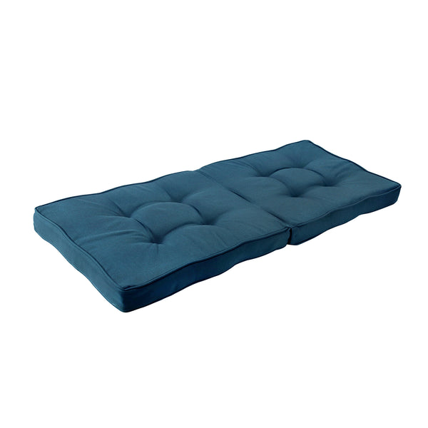 Indoor Outdoor Swing Bench Loveseat Chair Cushion Olefin Teal Blue