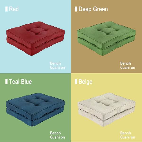 Indoor Outdoor Swing Bench Loveseat Chair Cushion Olefin Teal Blue