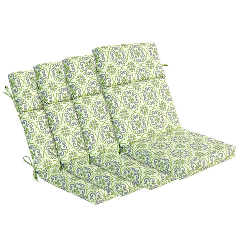 Bossima Green/Grey Damask High Back Lounger