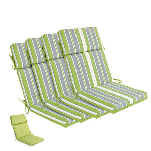 Bossima Green/Grey Striped/Piebald High Back Lounger