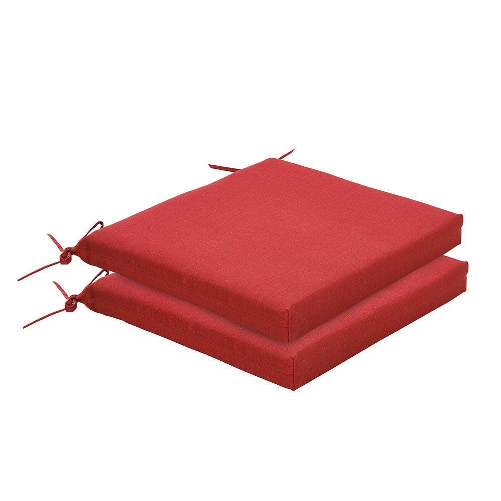 Bossima Rust Red Chair Cushion Set
