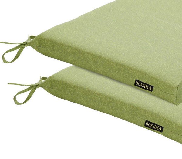Green Piebald Patio Seat Pad (Set of 2)