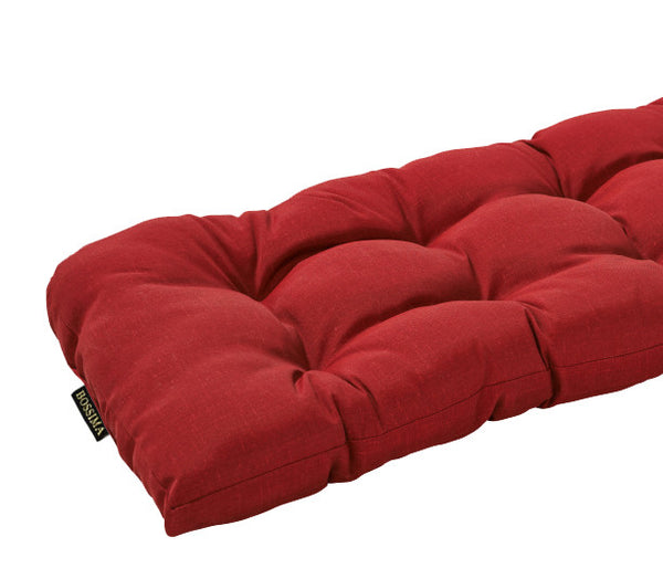 Rust Red Wicker Loveseat Cushion