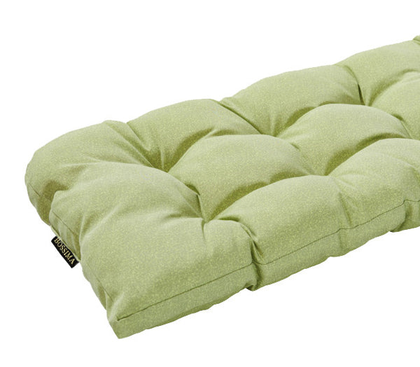 Green Piebald Wicker Loveseat Cushion