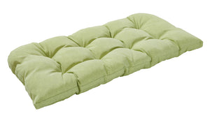 Green Piebald Wicker Loveseat Cushion