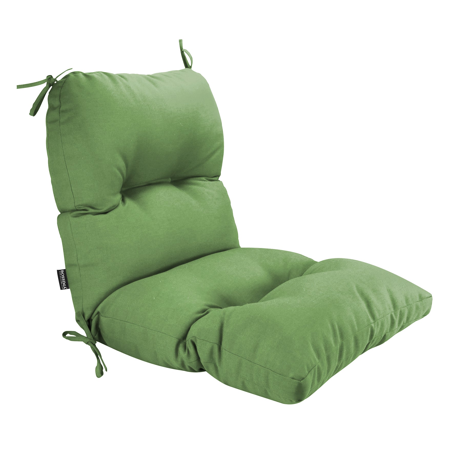 Outdoor Indoor High Back Chair Tufted Cushions Olefin Deep Green