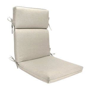 Indoor Outdoor High Back Chair Cushions Olefin Taupe