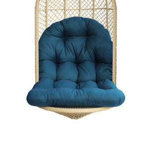 Patio Balcony Hanging Basket Chair Cushions Egg Chair Swing Chair Pads (Olefin Teal Blue)