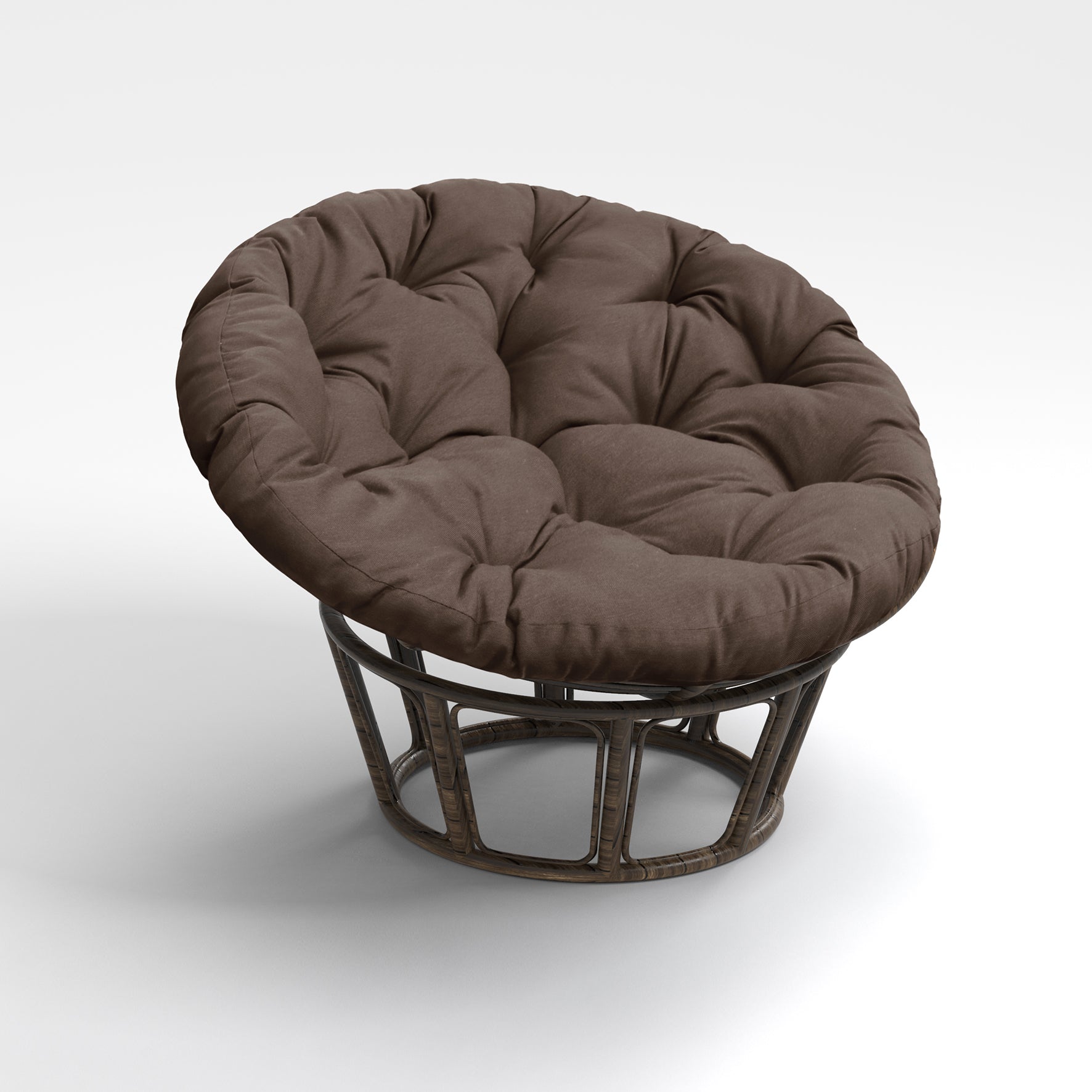 Papasan Chair Cushion Ground Cushions 44 inches Olefin Coffee/Chocolate